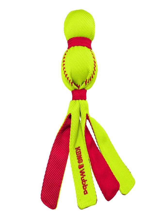 KONG Wubba Sport Dog Toy – Reinforced Tug & Toss Toy with Squeaker and Floppy Tails for Fetch & Interactive Play (Softball, Small) - Image 1